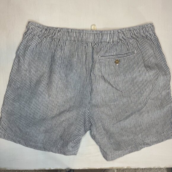 Vineyard Vines Shorts Men’s XL Drawstring Blue White Striped Casual 6” Inseam - Picture 4 of 7